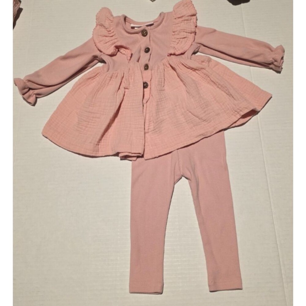 Bobbie Baby Girl's Pink Ruffle Outfit Size 3-6 Months